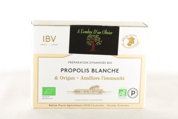 Préparation dynamisée bio Propolis BLANCHE
