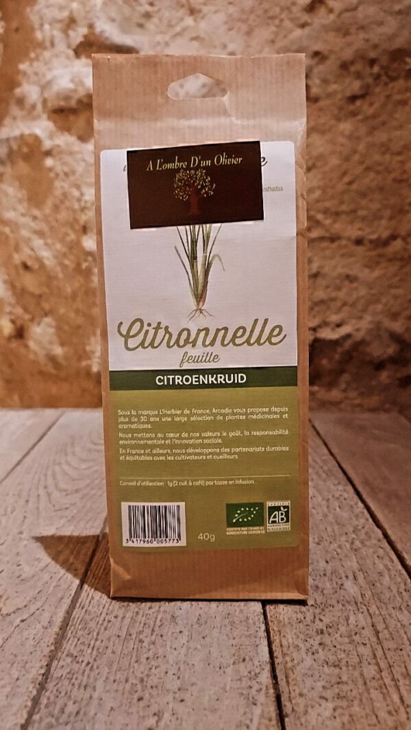 Citronnelle Feuilles Bio