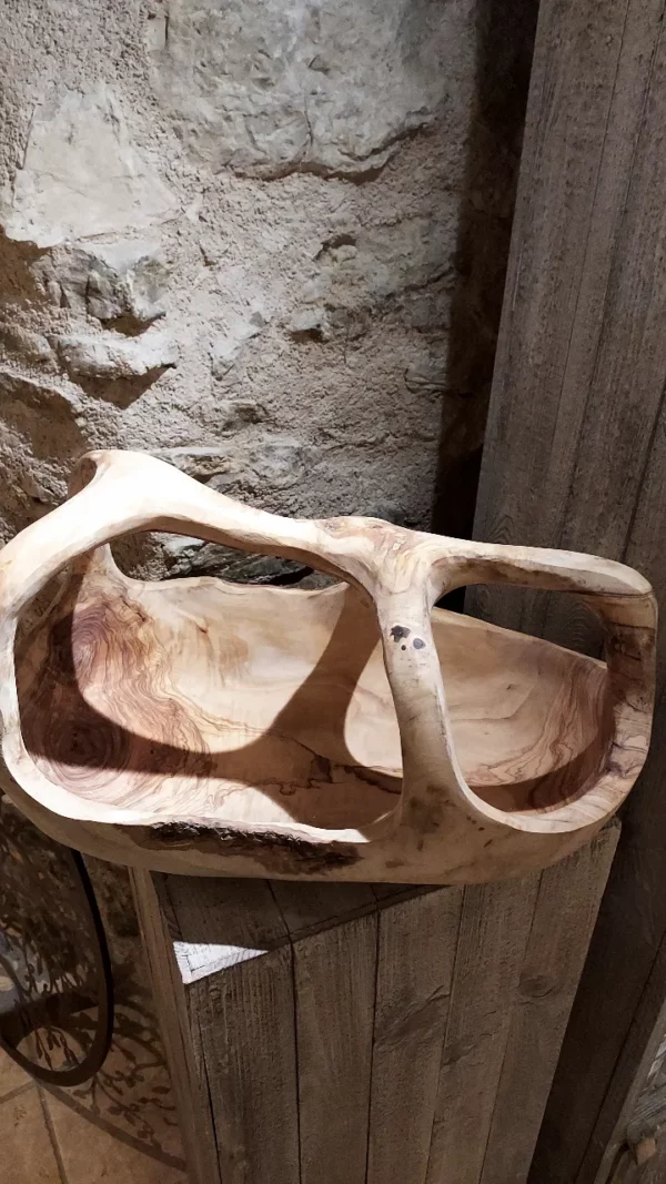 COUPE À FRUITS BOIS D'OLIVIER (SUR COMMANDE)