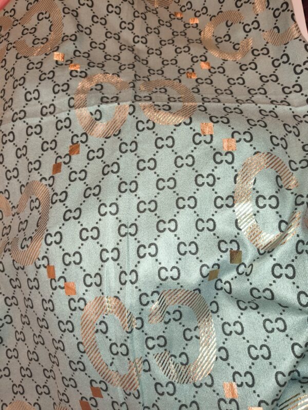 CHALE INSPI GUCCI VERT D'EAU – Image 2