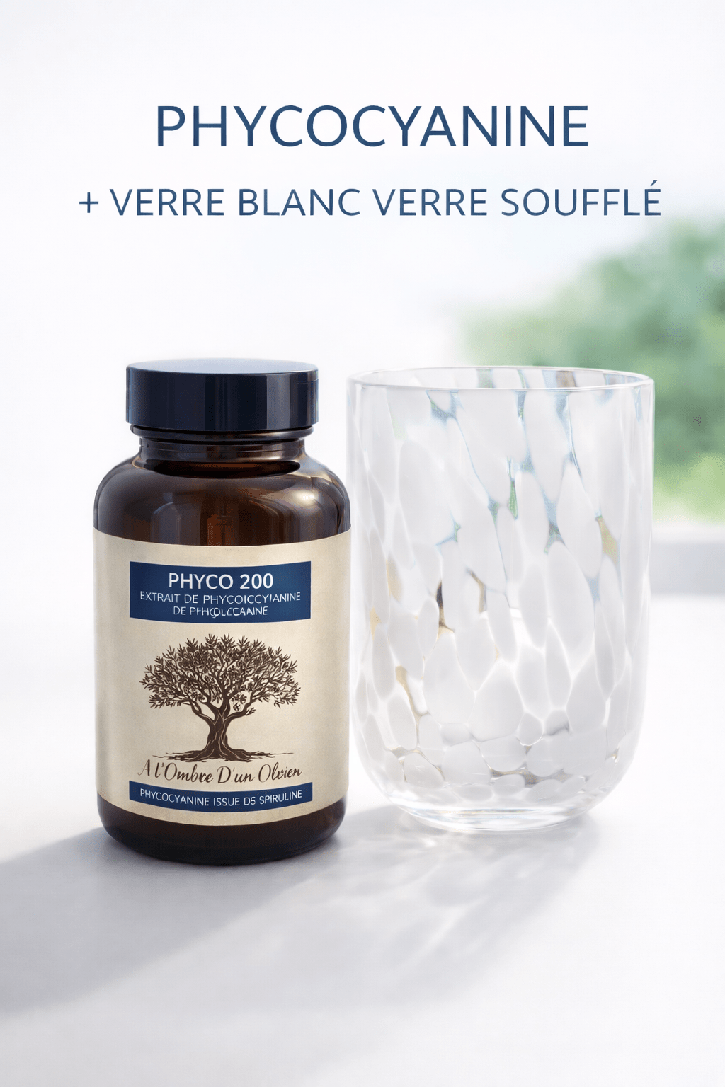 PHYCOCYANINE 200MG 90 GELULES + VERRE BLANC