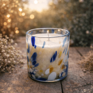 BOUGIE VERRE SOUFFLÉ bois de oud 1 MECHE