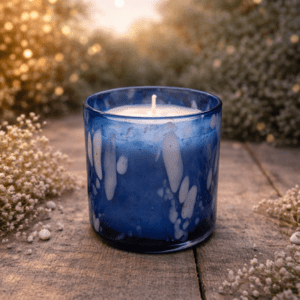 BOUGIE VERRE SOUFFLÉ bois de oud 1 MECHE